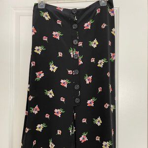 Intermix Caren Button-Front Skirt